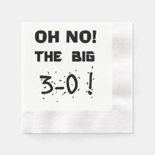 "30. Geburtstags-" Servietten