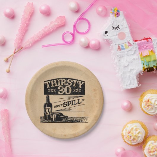 30. Geburtstags-Teller Pappteller (Party)