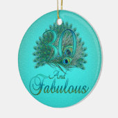 30. Geburtstags-Verzierungen Keramikornament (Links)