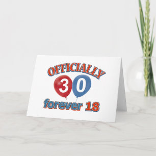 30. Geburtstagsdesigns Karte