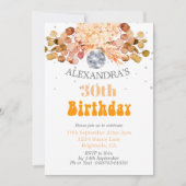 30. Geburtstagsdisco Einladung (Vorderseite)