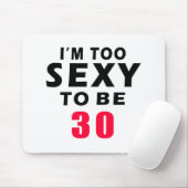 30 Geburtstagsentwürfe Mousepad (Mit Mouse)