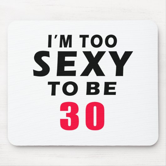 30 Geburtstagsentwürfe Mousepad (Vorne)