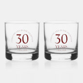 30. Geburtstagsfeier der Perlen Whiskyglas (Vorderseite)