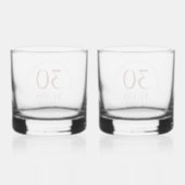 30. Geburtstagsfeier der Perlen Whiskyglas (Rückseite)