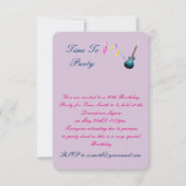 30. Geburtstagsfeier Einladung (Vorderseite)