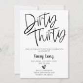 30. Geburtstagsfeier Einladung (Vorderseite)