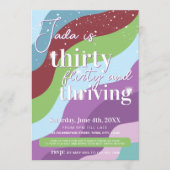 30. Geburtstagsfeier Einladung 30 Kokett & dreissi (Vorderseite)