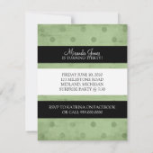 30. Geburtstagsfeier (grün) Einladung (Rückseite)