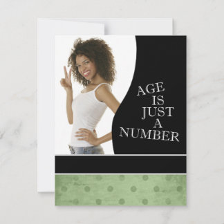 30. Geburtstagsfeier (grün) Einladung