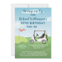 30. Geburtstagsfeier Herren-Golf-Themenparty  