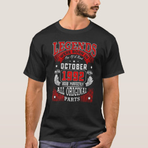 30. Geburtstagsfeiern Geboren im Oktober 1992 30 J T-Shirt