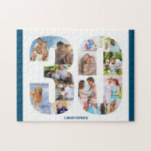 30. Geburtstagsfoto Collage Number 30 Keepake Puzzle (Horizontal)