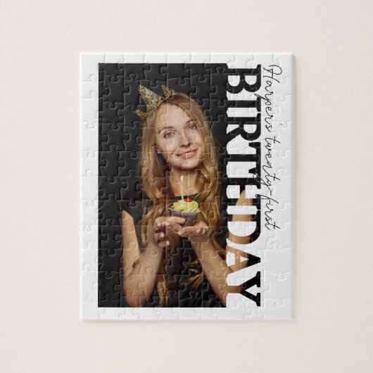 30. Geburtstagsfoto College-Party Puzzle (Vertikal)