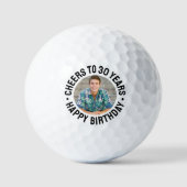 30. Geburtstagsfoto Golfball (Vorderseite)
