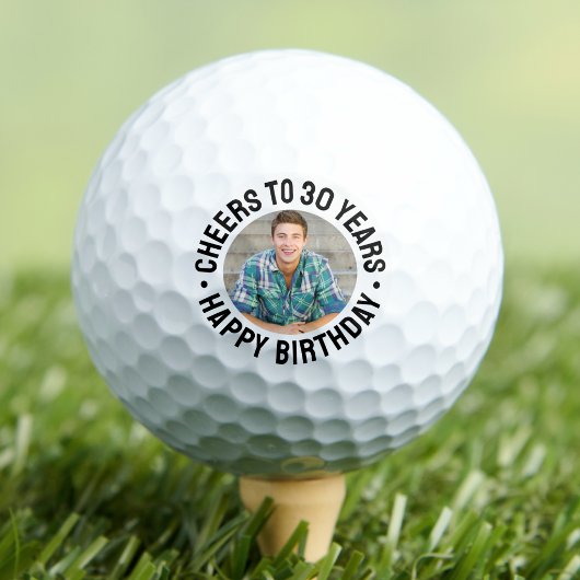 30. Geburtstagsfoto Golfball