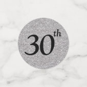 30. Geburtstagsfoto Konfetti (Klein Vorderseite)