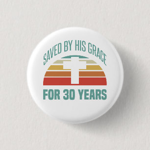 30. Geburtstagsgeschenk für Christen Button