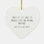 30. Geburtstagsgeschenk, personalisierte Keramik Ornament (Hinten)