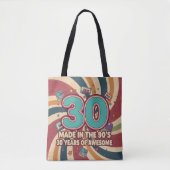 30. Geburtstagsgeschenk Retro 90er Phantastisch 30 Tasche (Vorderseite)