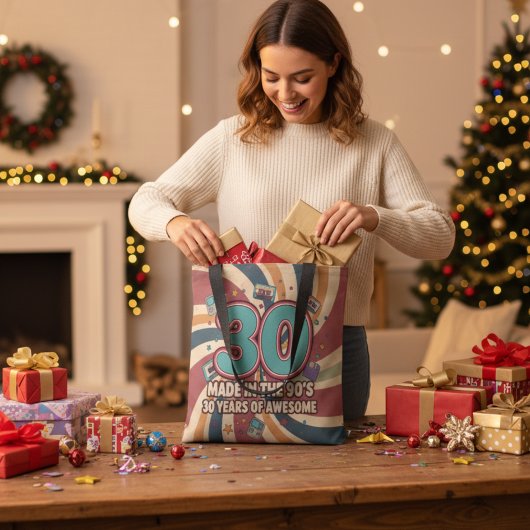 30. Geburtstagsgeschenk Retro 90er Phantastisch 30 Tasche