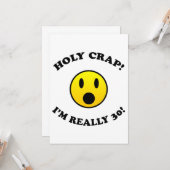 30. Geburtstagsgeschenke Karte (Vorderseite/Rückseite Beispiel)