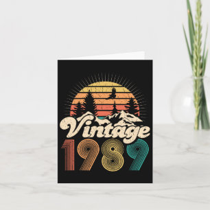 30. Geburtstagsgeschenke - Vintage 1989 Wandernde Karte