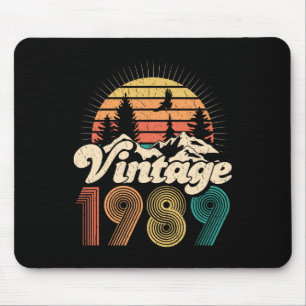 30. Geburtstagsgeschenke - Vintage 1989 Wandernde Mousepad