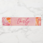 30. Geburtstagsgespräch 30 mit mir Wasserflaschenetikett (Einzelnes Label)