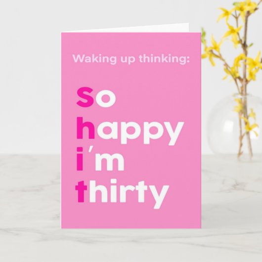 30. Geburtstagskarte Karte (Gelbe Blume)