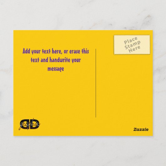 30. Geburtstagskarte Postkarte (Rückseite)