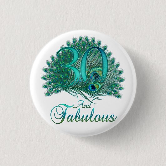 30. Geburtstagsknöpfe Button (Vorderseite)