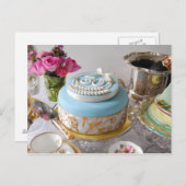 30. Geburtstagskuchen Postkarte. Postkarte (Vorne/Hinten)