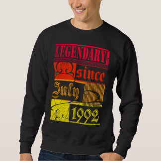 30. Geburtstagslegendär Seit Juli 1992 Vintage Re Sweatshirt