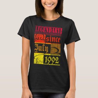 30. Geburtstagslegendär Seit Juli 1992 Vintage Re T-Shirt