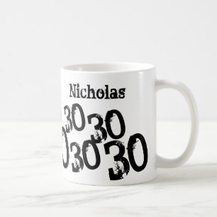 30. Geburtstagsname personalisierter Mug Kaffeetasse