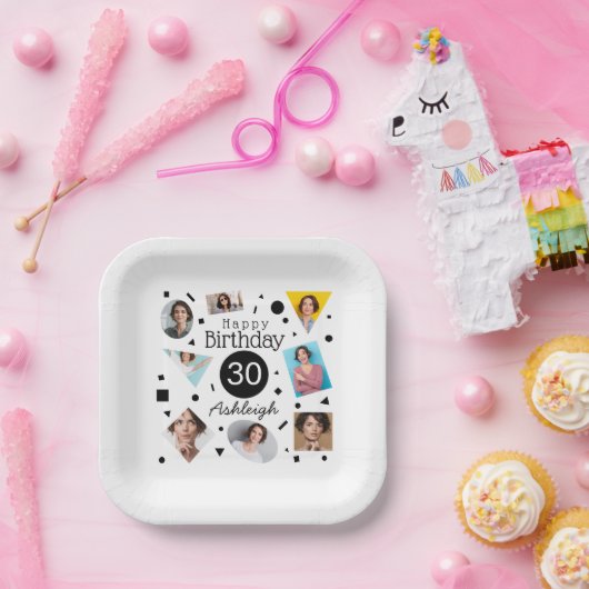 30. Geburtstagspapier-Party Pappteller (Party)