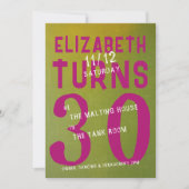 30. Geburtstagspass Einladung (Vorderseite)