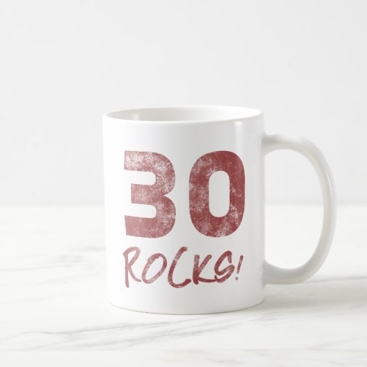 30. Geburtstagsrocks Kaffeetasse (Rechts)