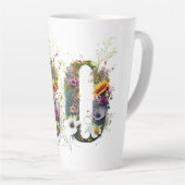 30. Geburtstagsspray von Wildblumen Text Milchtasse (Rechte Ecke)