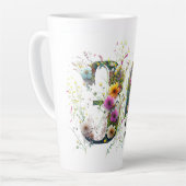 30. Geburtstagsspray von Wildblumen Text Milchtasse (Linke Ecke)