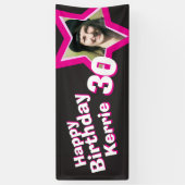 30. Geburtstagsstar-Foto-Banner Banner (Vertikal)