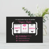 30. Geburtstagssteckmaschine Einladung (Stehend Vorderseite)