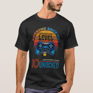 30. Geburtstagsstufe 30 Entsperrt 30 Jahre alter A T-Shirt