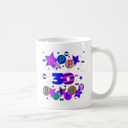 30. Geburtstagst-shirts Kaffeetasse (Rechts)
