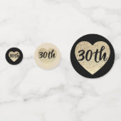 30. Geburtstagstisch Konfetti (Vorderseiten)