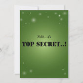 30. Geburtstagsüberraschung Party Emerald Green Einladung (Rückseite)