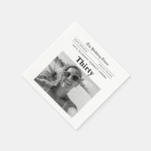 30. Geburtstagszeitung Serviette (Ecke)