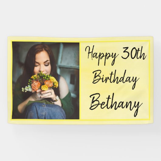 30. Gelbes Foto Banner (Horizontal)