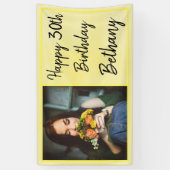 30. Gelbes Foto Banner (Vertikal)